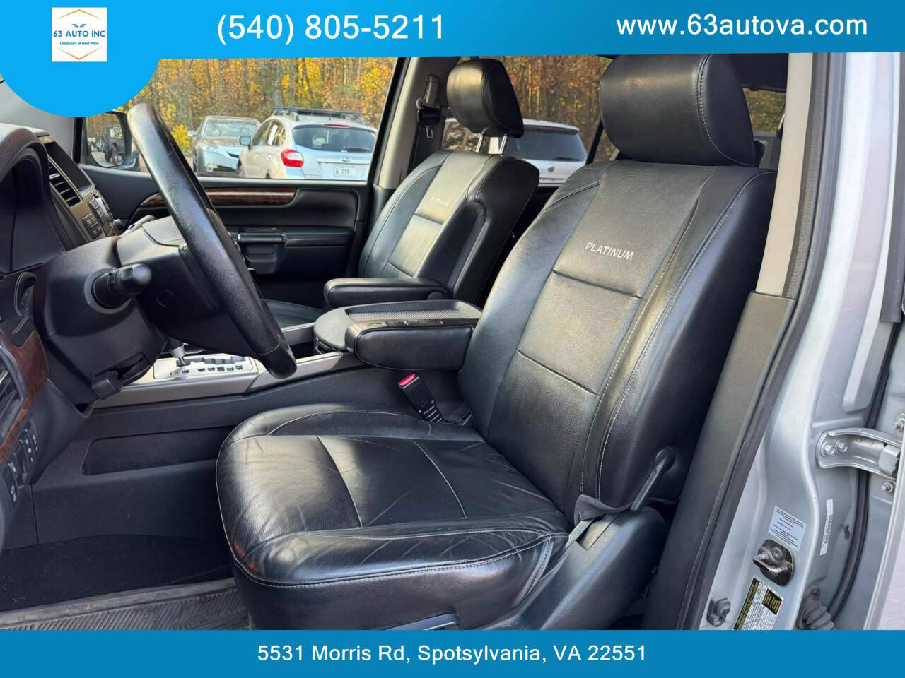 2011 Nissan Armada for sale at 63 Auto Inc in Spotsylvania, VA