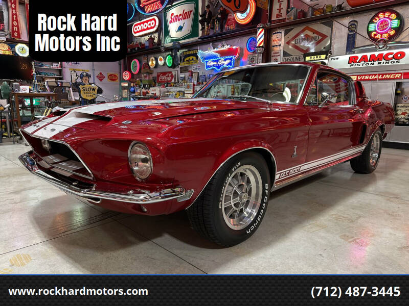 1968 Ford Shelby GT500 for sale at Rock Hard Motors Inc in Treynor IA