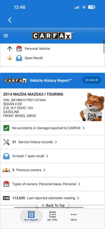 2014 Mazda MAZDA3 i Touring