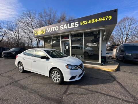 2018 Nissan Sentra for sale at Chinos Auto Sales in Crystal MN