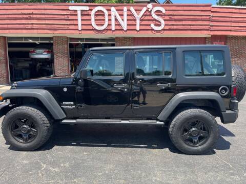 2017 Jeep Wrangler Unlimited for sale at Tonys Car Sales in Richmond IN