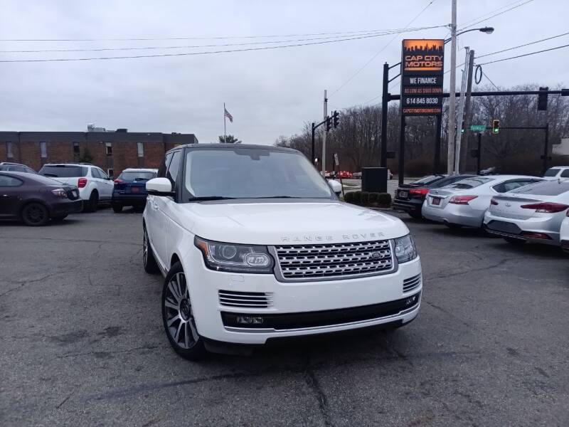 2016 Land Rover Range Rover for sale at Cap City Motors in Columbus OH