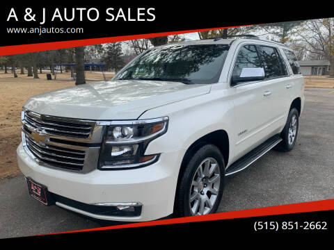 2015 Chevrolet Tahoe for sale at A & J AUTO SALES in Eagle Grove IA