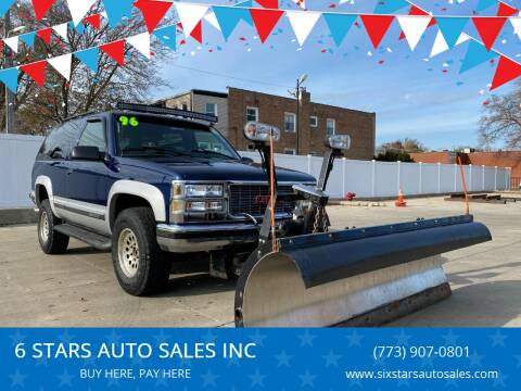 1996 GMC Yukon for sale at 6 STARS AUTO SALES INC in Chicago IL