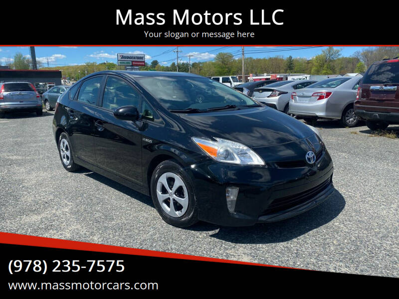 2015 Toyota Prius for sale at Mass Motors LLC in Worcester MA