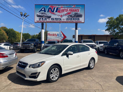 2015 Subaru Impreza for sale at ANF AUTO FINANCE in Houston TX