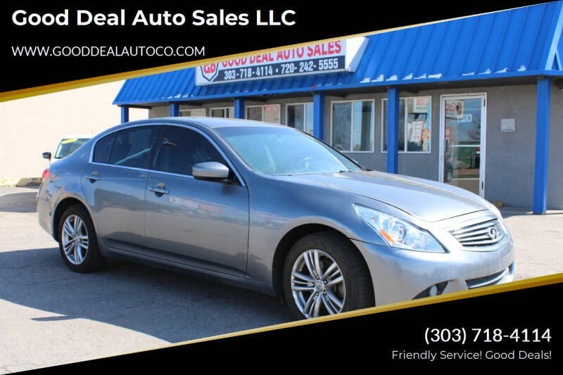 2013 Infiniti G37 Sedan for sale at Good Deal Auto Sales LLC in Lakewood CO