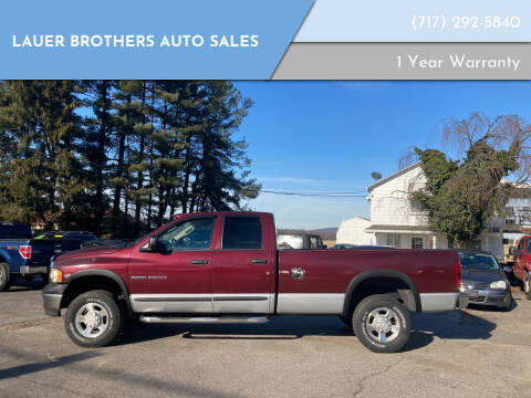 2003 Dodge Ram Pickup 2500 for sale at LAUER BROTHERS AUTO SALES in Dover PA