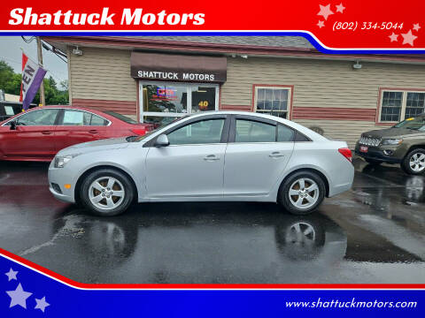 2014 Chevrolet Cruze for sale at Shattuck Motors in Newport VT