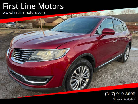 2016 Lincoln MKX for sale at First Line Motors in Jamestown IN