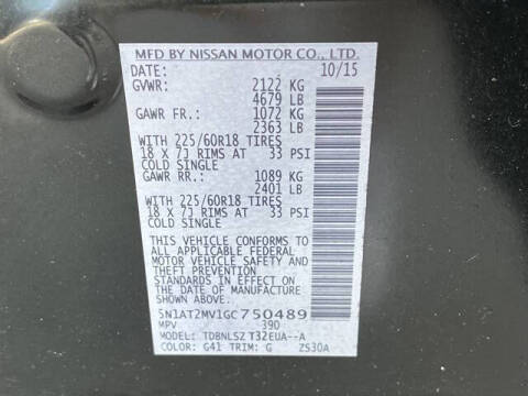 2016 Nissan Rogue SL