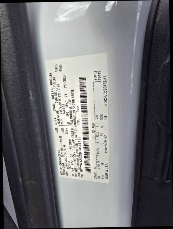 2019 Ford Transit 250