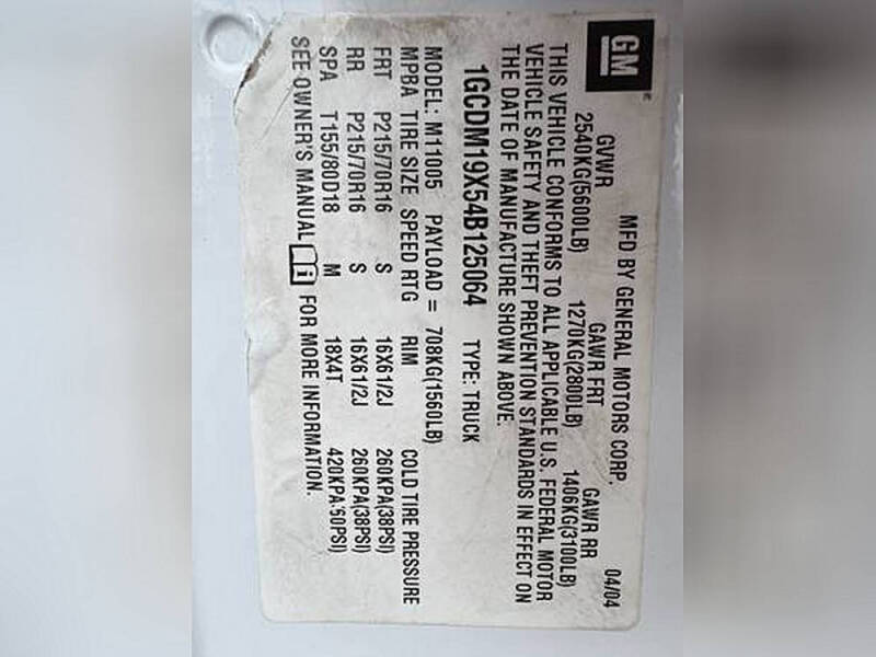 2004 Chevrolet Astro