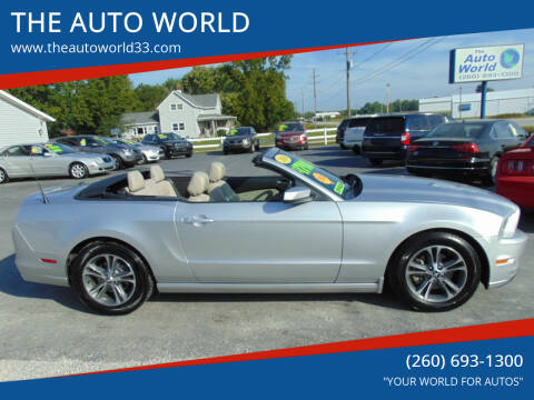 2014 Ford Mustang for sale at THE AUTO WORLD in Churubusco IN
