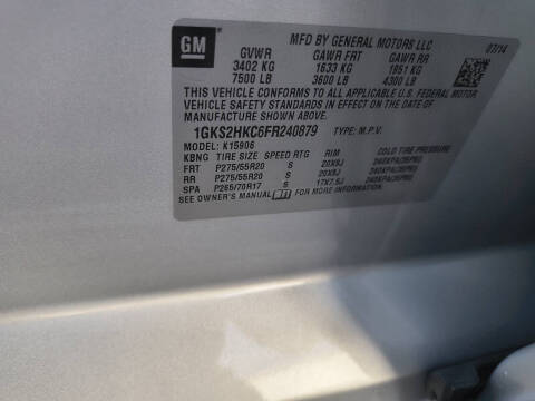 2015 GMC Yukon XL SLT