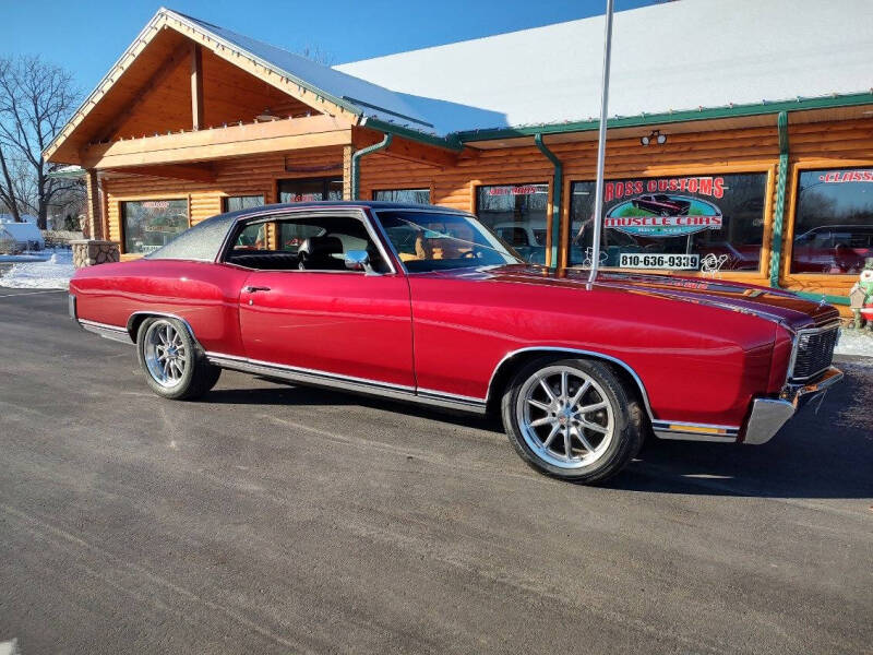 1971 Chevrolet Monte Carlo for sale at Ross Customs Muscle Cars LLC in Goodrich MI