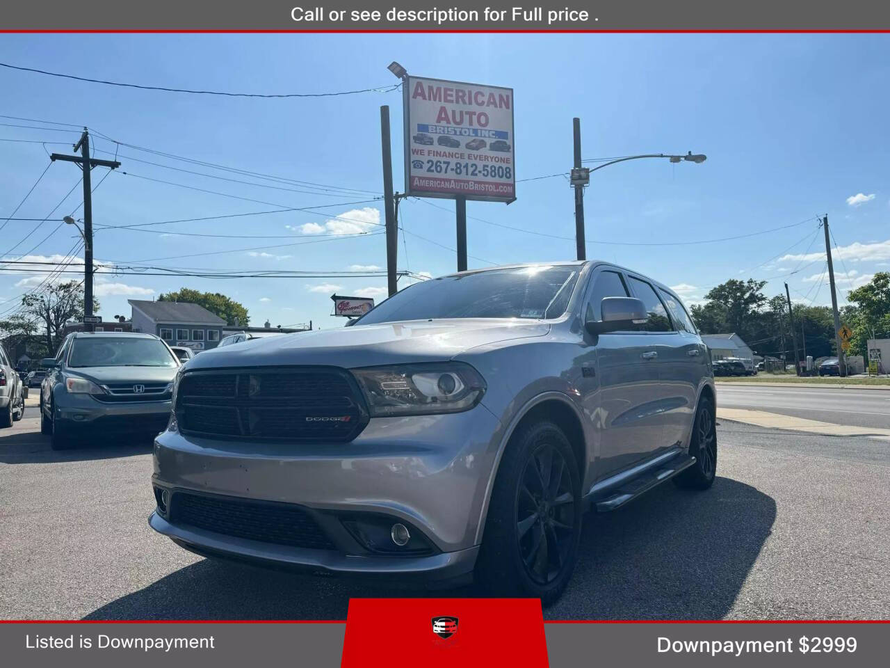 2017 Dodge Durango for sale at American Auto Bristol Inc in Bristol, PA