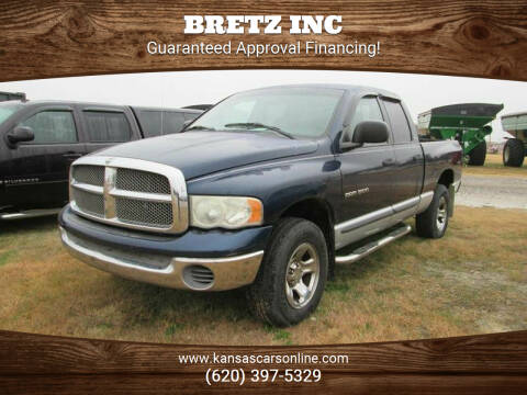 2002 Dodge Ram 1500 for sale at Bretz Inc in Dighton KS