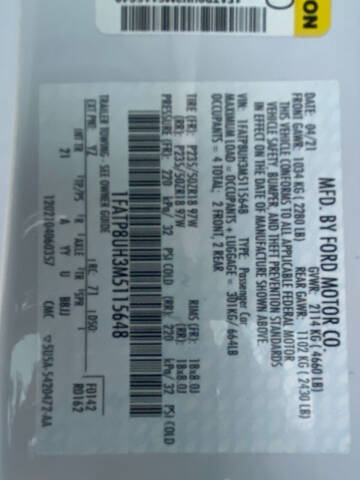 2021 Ford Mustang EcoBoost