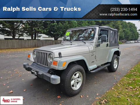 2000 Jeep Wrangler for sale at Ralph Sells Cars & Trucks in Puyallup WA