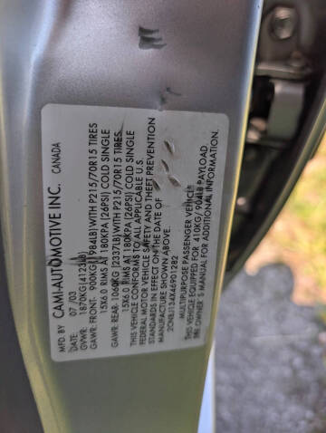 2004 Chevrolet Tracker