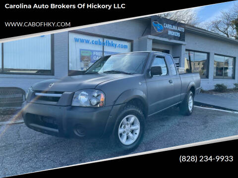 2002 Nissan Frontier for sale at Carolina Auto Brokers of Hickory LLC in Newton NC