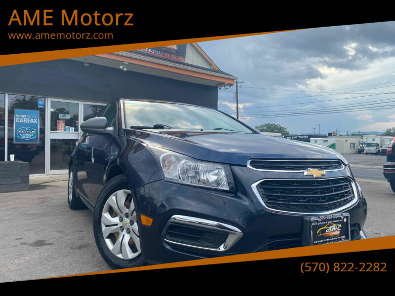 2016 Chevrolet Cruze Limited for sale at AME Motorz in Wilkes Barre PA