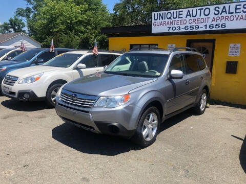 2010 Subaru Forester for sale at Unique Auto Sales in Marshall VA
