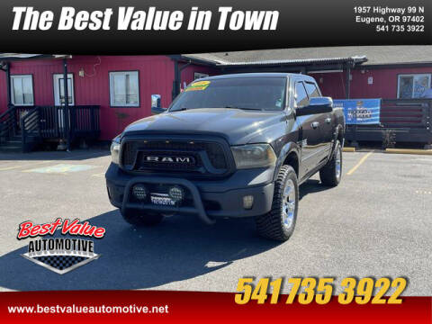 2016 RAM Ram Pickup 1500 for sale at Best Value Automotive in Eugene OR