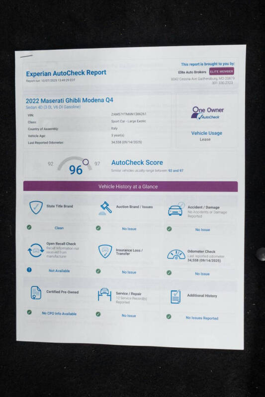 2022 Maserati Ghibli Modena Q4