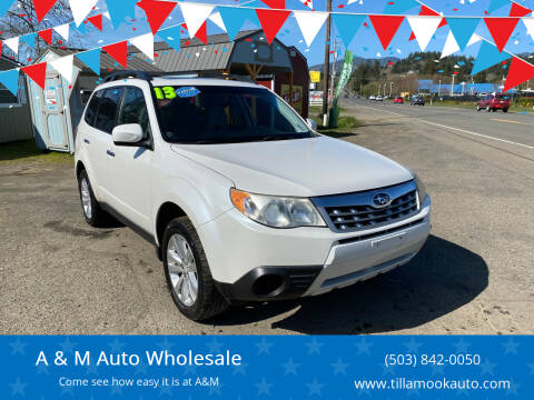 2013 Subaru Forester for sale at A & M Auto Wholesale in Tillamook OR