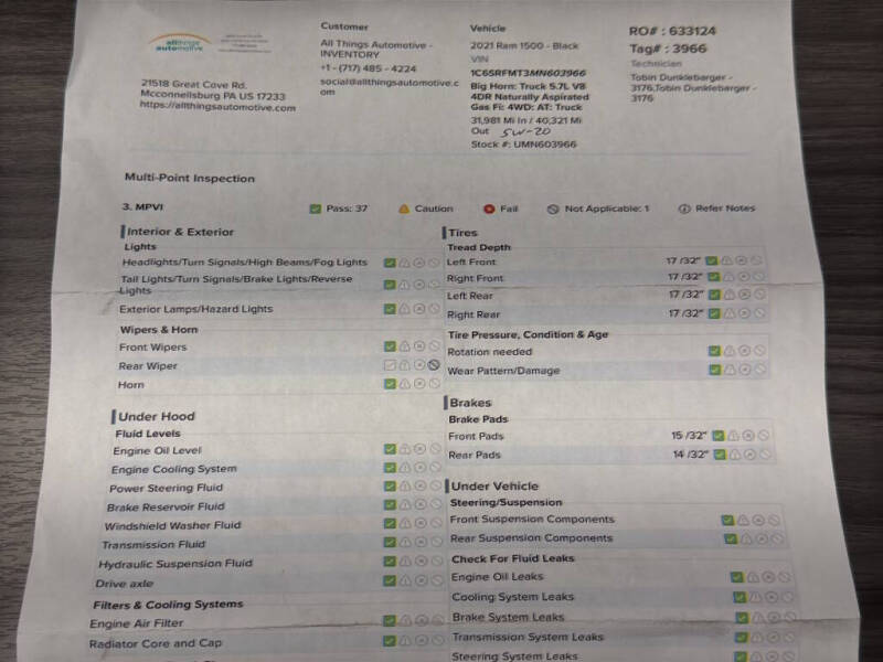 2021 RAM 1500 Big Horn