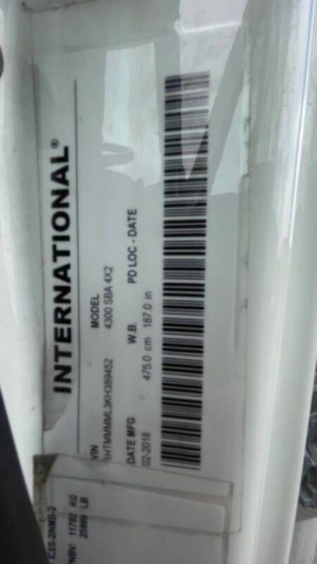 2019 International DuraStar 4300