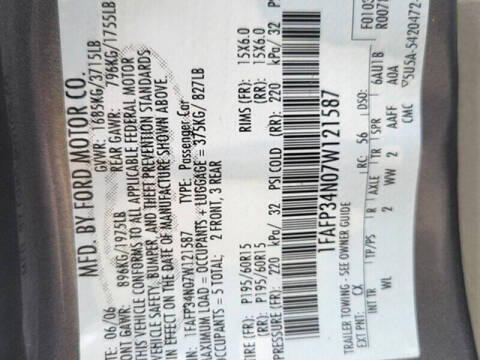 2007 Ford Focus ZX4 SE