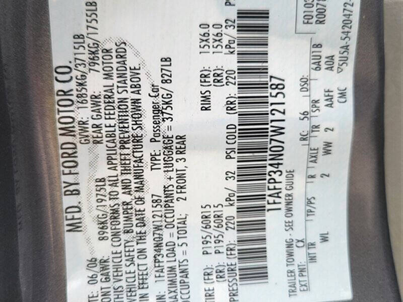 2007 Ford Focus ZX4 SE