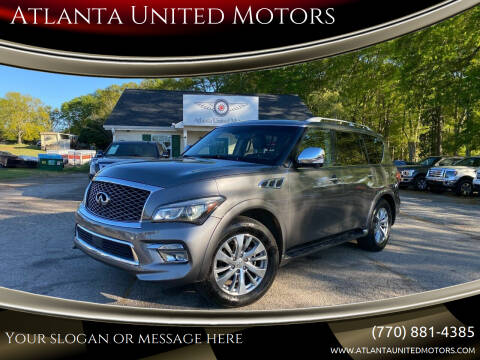 2015 Infiniti QX80 for sale at Atlanta United Motors in Jefferson GA