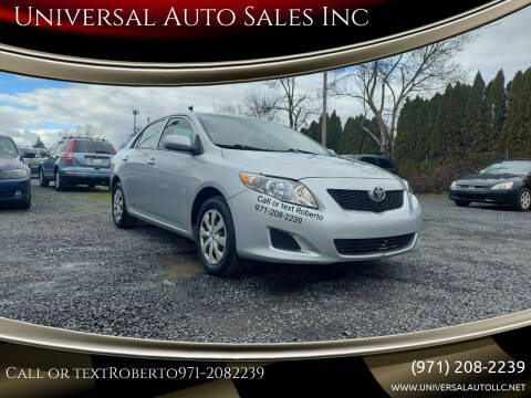 2009 Toyota Corolla for sale at Universal Auto Sales Inc in Salem OR