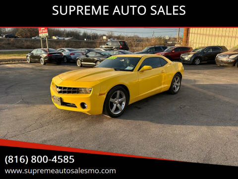 2012 Chevrolet Camaro for sale at SUPREME AUTO SALES in Grandview MO