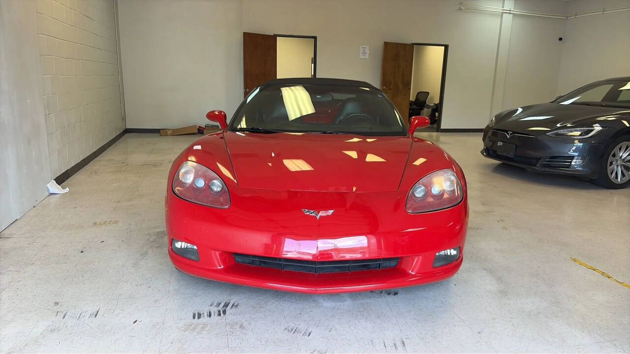 Red 2005 Chevrolet Corvette Base Convertible 2dr Convertible 1