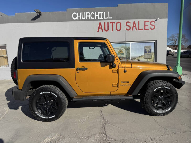 2014 Jeep Wrangler for sale at CHURCHILL AUTO SALES in Fallon NV