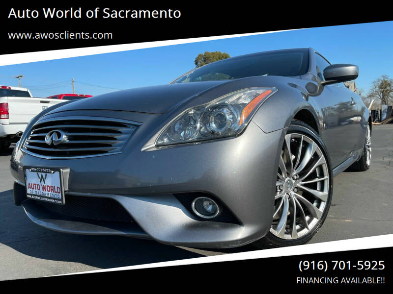 2012 Infiniti G37 Convertible for sale at Auto World of Sacramento Stockton Blvd in Sacramento CA