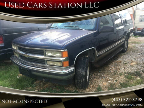 1999 Chevrolet Suburban for sale at Used Cars Station LLC in Manchester MD