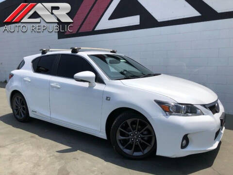 2013 Lexus CT 200h for sale at Auto Republic Fullerton in Fullerton CA