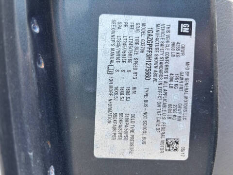 2017 Chevrolet Express LT 3500