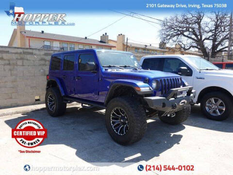 2018 Jeep Wrangler Unlimited for sale at HOPPER MOTORPLEX in Irving TX