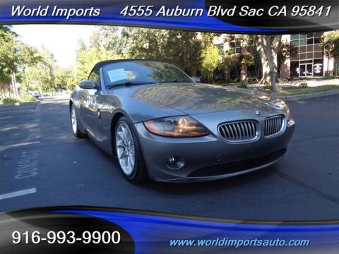2003 BMW Z4 for sale at World Imports in Sacramento CA