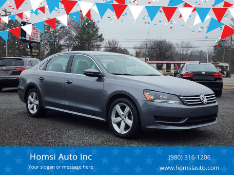 2012 Volkswagen Passat for sale at Homsi Auto Inc in Kannapolis NC