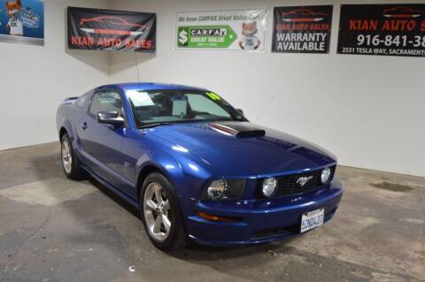 2007 Ford Mustang for sale at Kian Auto Sales in Sacramento CA