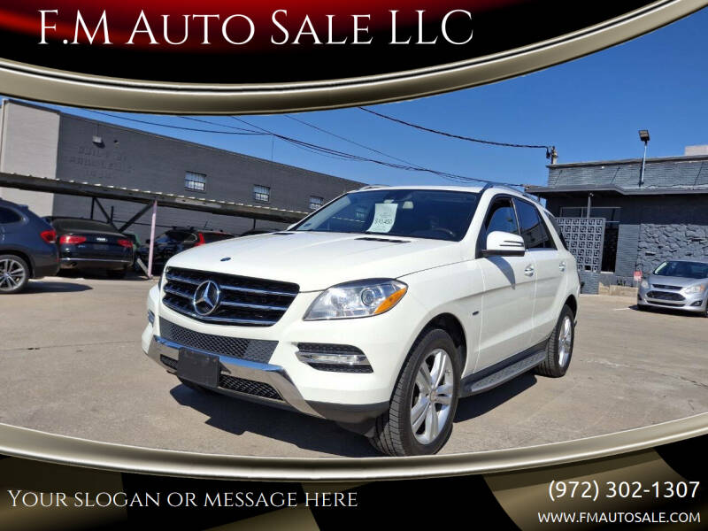 2012 Mercedes-Benz M-Class for sale at F.M Auto Sale LLC in Dallas TX