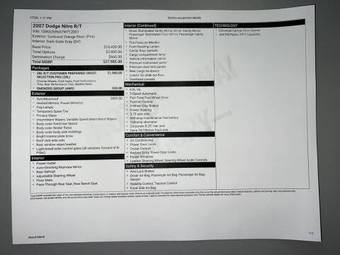2007 Dodge Nitro R/T